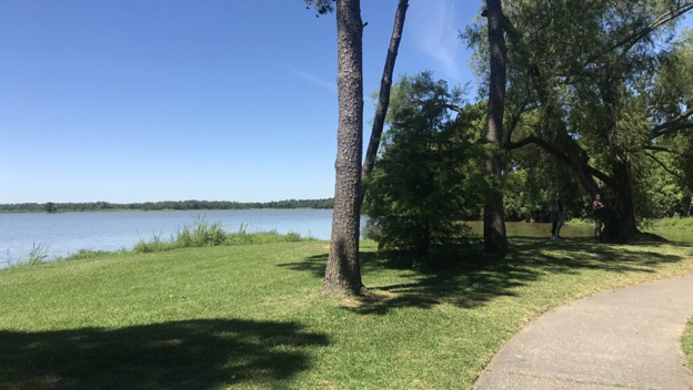 Walking by the Lake